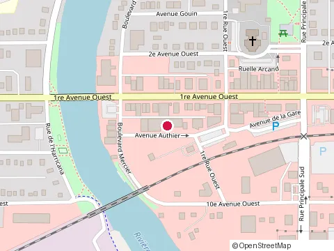Location of Marché public d'Amos at 251 1re Avenue Ouest, Amos