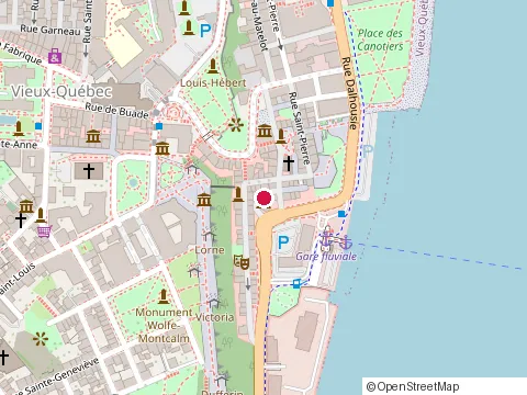 Location of Q-de-Sac at 10, rue du Cul-De-Sac, Québec