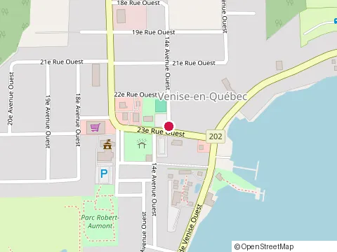 Location of Le Greg Bistro & Bar at 325, av. Venise O., Venise-en-Québec