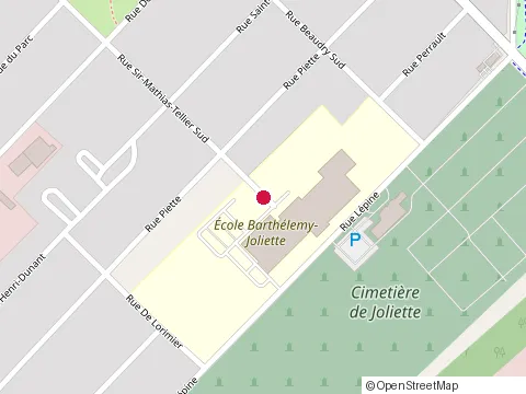 Location of École hôtelière de Lanaudière at 355, rue Sir-Mathias-Tellier Sud, Joliette