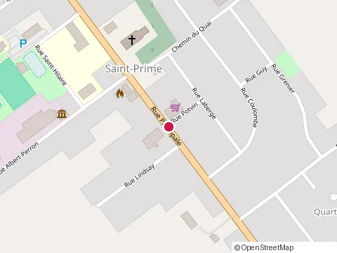 Location of Chez Perron - Restaurant et boutique at 598, rue Principale, Saint-Prime