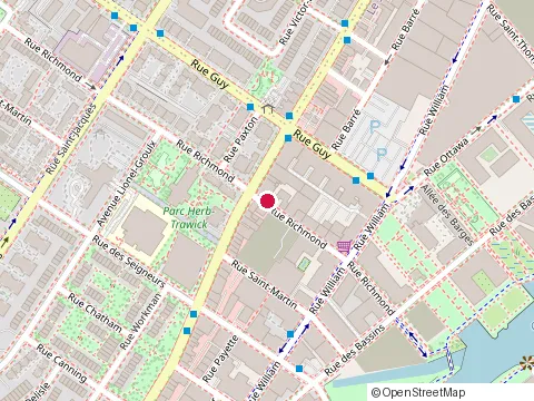 Location of Restaurant Le Richmond at 377, rue Richmond, Montréal