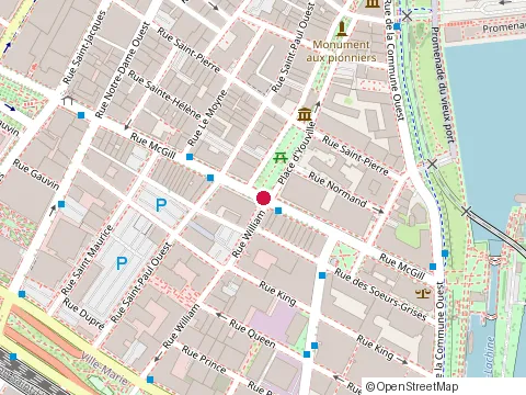 Location of Le Speakeasy at 120 Rue McGill, Montréal