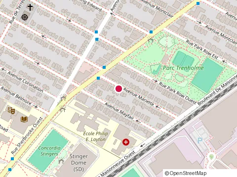Location of Mythik at 1909 Avenue des Canadiens-de-Montréal, Montréal