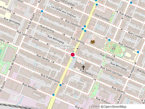 Location of Les 3 Patapoufs at 3227 Rue Ontario East, Montréal