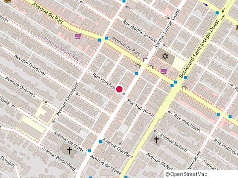 Location of Mikado Laurier at 399 Avenue Laurier Ouest, Montréal