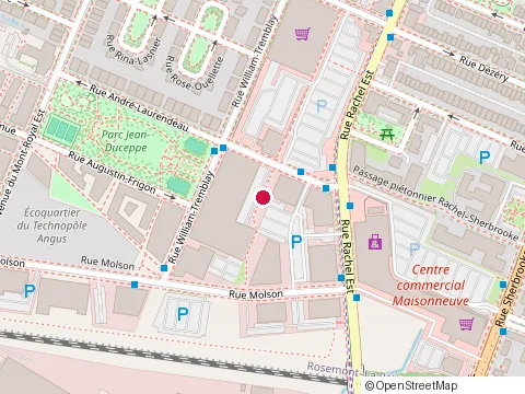 Location of Terroirs Angus at 2600, rue William-Tremblay, Montréal