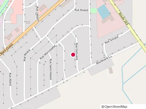 Location of La P'tite Vache at 77 Boulevard Baril Ouest, Princeville