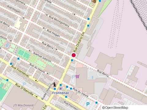 Location of Éléonore at 2804 rue Ontario Est, Montréal