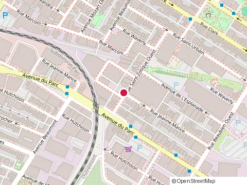 Location of Pan Américan Pizza at 6631, rue Jeanne-Mance, Montréal
