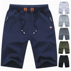 Short casual homme ceinture élastique poches été plage