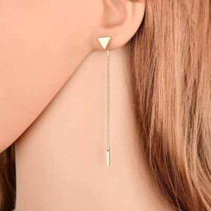 Boucles d'oreilles ALong pendantes triangle femme