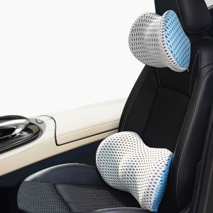 Appuie-tête mousse mémoire support lombaire auto
