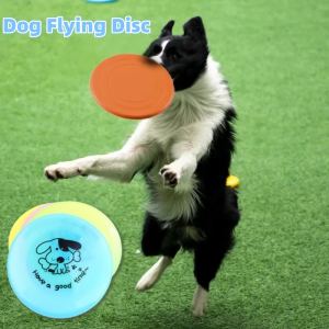 Frisbee caoutchouc silicone rigolo pour chien/chat