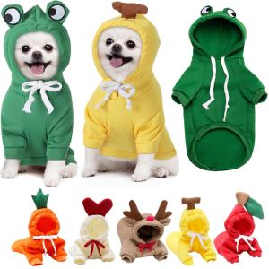 Vêtements fruités chauds pour petits chiens