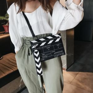 Sac bandoulière femme cuir synthétique imitation film