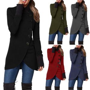 Veste Manche Longue Patte Poitrine Fente Revers
