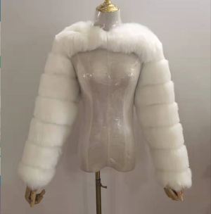 Manteau faux renard fourrure automne hiver mode