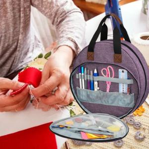 Sac fourre-tout broderie rangement outils