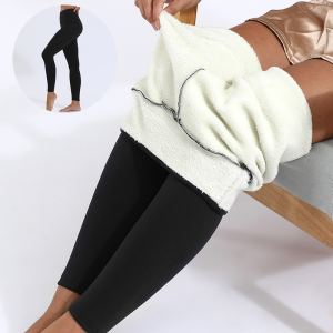 Legging Hiver Chaud Épais Cachemire Agneau Femme Fitness