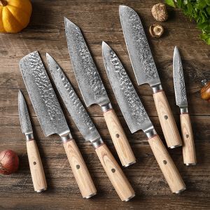Couteau cuisine acier Damas