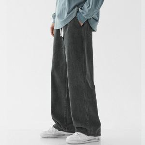 Jean droit loose casual homme mode
