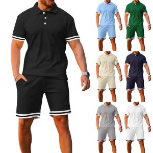 Ensemble short revers 2 pièces sport loisir homme