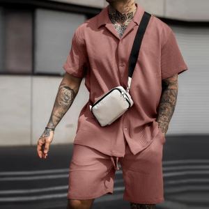 Ensemble polo et shorts casual homme