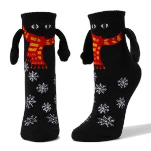 Chaussettes Couple Magnétiques Noël Mignonnes