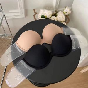 Soutien-gorge adhésif invisible sans bretelles, effet push-up