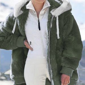 Veste capuchon molleton automne hiver
