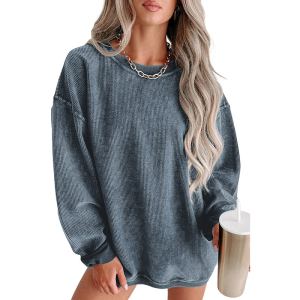 Chandail manches longues tricot couleur unie femme