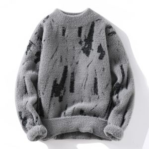Chandail Épais Doublé Polaire Homme Automne