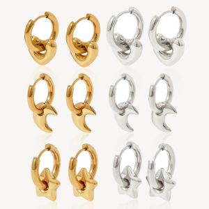 XINGX Boucles acier inoxydable brillant