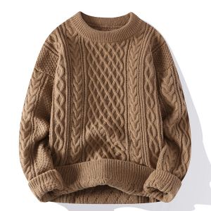 Chandail torsadé ras du cou automne-hiver homme