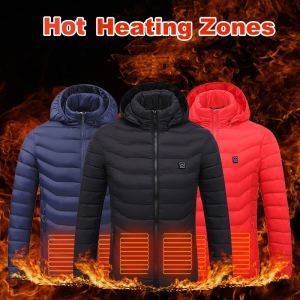 Manteau parka chauffant électrique homme hiver