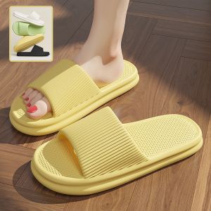 Pantoufles rayées maison antiglisse homme femme