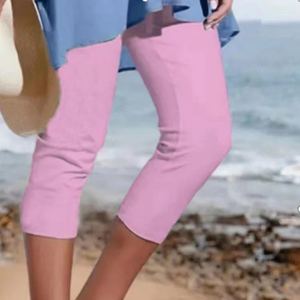 Legging casual femme coton plain été