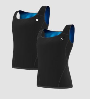 Gilet de sudation homme 2 paires noir