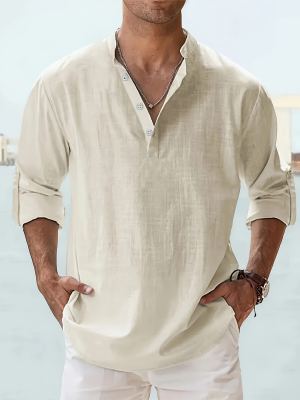 Chemise manches longues boutons homme