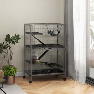 Cage 5 étages petits animaux furet chinchilla hamac