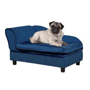 Lit de luxe pour petit chien avec rangement caché