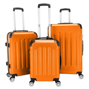 Valise trolley ABS 3 en 1 20-28 po orange