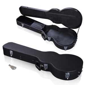 Étui guitare folk bois dur, cuir PU (pas livraison fins semaine)