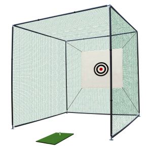 Filet pratique golf 10x10x10pi, cadre métal