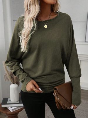 Haut long femme minimaliste décontracté