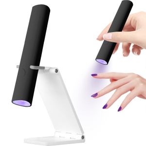 Lampe UV LED pour ongles portative USB rechargeable noire