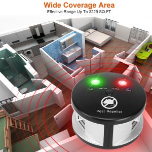 Répulsif Ultrasonique 360° Pursuer Blocker - Contrôle antiparasitaire