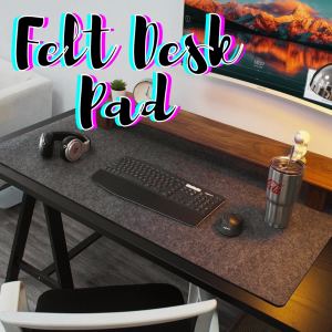 Tapis de bureau antidérapant feutre pour souris, clavier et laptop