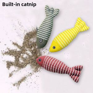 Jouet poisson chat menthe, tous âges, chutes aléatoires
